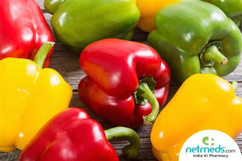 Bell Peppers: Types, Benefits, Nutrition, Recipes of Red Capsicum | Netmeds