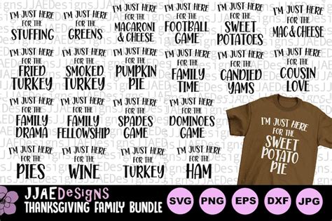 Thanksgiving SVG I'm Just Here for Svg Thanksgiving Day - Etsy