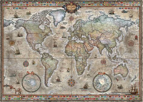 ArtStation - Retro World Map 137 x 98 cm