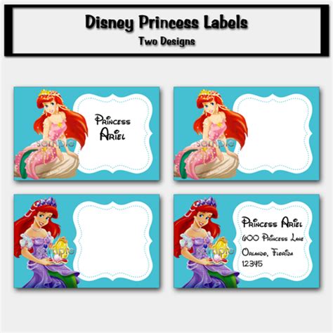 Disney Princess Printable Labels | Disney princess food, Labels ...