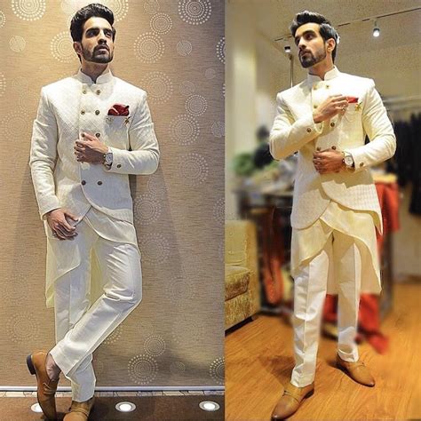 Designer Sherwani for wedding purpose of off white colour .To Customis ...