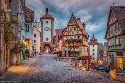 Romantic Germany ... - The city Rothenburg on the river Tauber has a ...