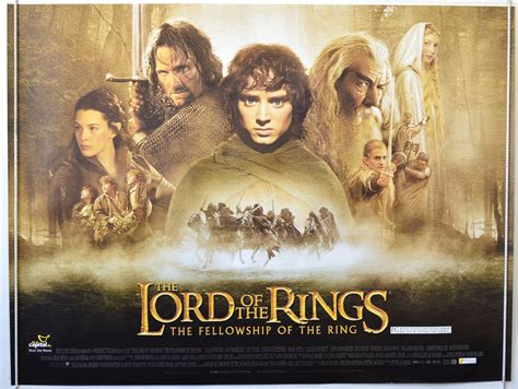 Lord Of The Rings : The Fellowship Of The Ring - Original Cinema Movie Poster From pastposters ...