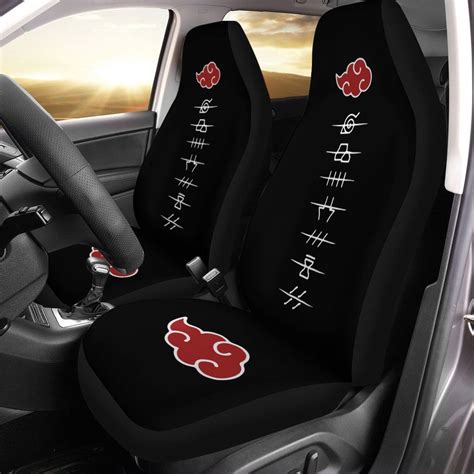 Akatsuki Car Seat Covers Hidden Village Symbols Naruto Car Accessories | Car seats, Carseat ...