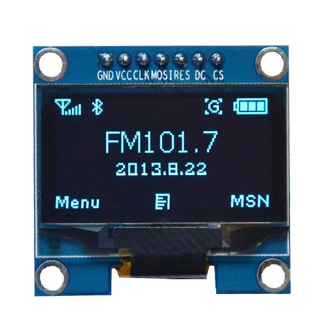 10PCS 1.3 OLED module blue and white 7pin 128X64 1.3 inch OLED LCD LED display module 1.3" SPI ...