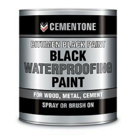 Black Bitumen Paint 5 litre waterproof roofing