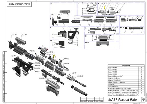 Halo MA37 Assault Rifle - Stl Cad Bundle 3D Model by MakerLab