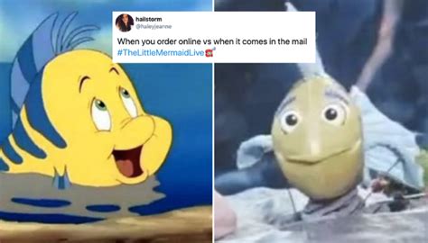 The Flounder puppet in 'The Little Mermaid: Live' is the stuff of nightmares, and also memes ...