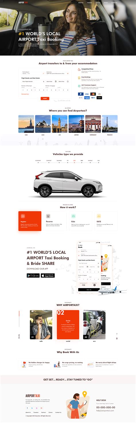 Airport Taxi Booking on Behance