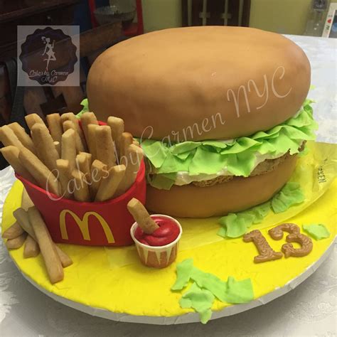 McDonalds McChicken Inspired Birthday Cake (Entirely edible) This was so much fun! | Cakes that ...