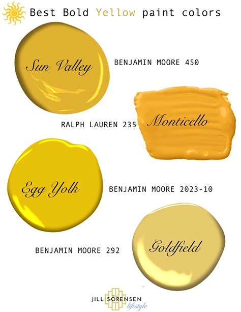 Color to Steal: Best Bold Yellow Paint Colors – Jill Sorensen