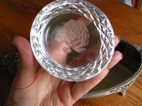 Waterford Crystal Rose Paperweight