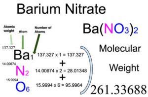 Barium Nitrate [Ba(NO3)2] Molecular Weight Calculation - Laboratory Notes