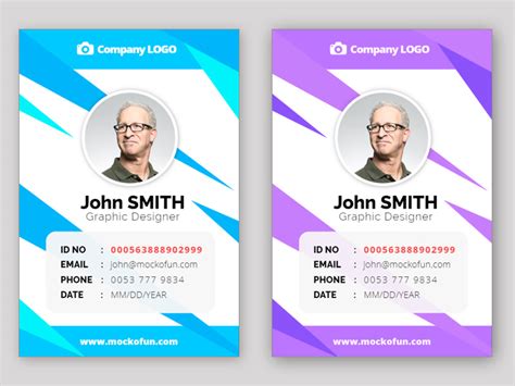 (FREE) Employee ID Card Design - MockoFUN