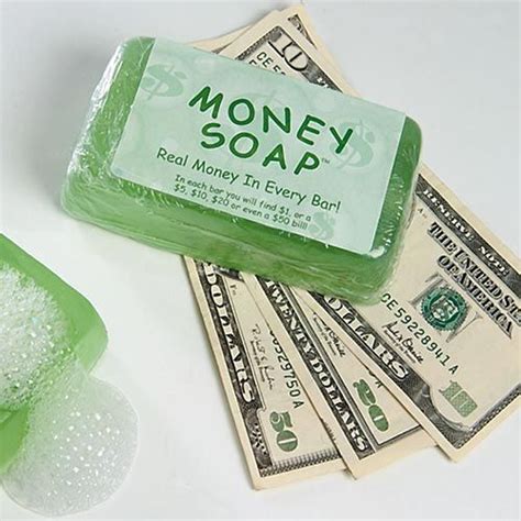 Money Soap - Real Money in Every Bar! $12.99 We had this. Ours only had ...