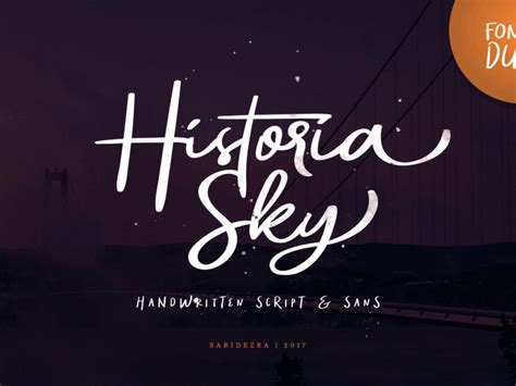 Historia Sky – Font Duo by Sarid Ezra on Dribbble