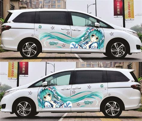 Anime ITASHA Hatsune Miku Car Wrap Car Stickers Car Decal Fits with any ...