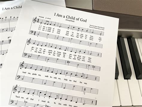 I Am a Child of God Piano Solo - Primary Singing