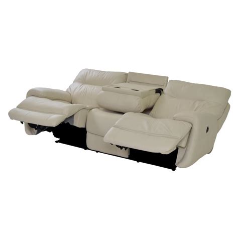 Cream Leather Recliner Sofa Set | Leather Sofa