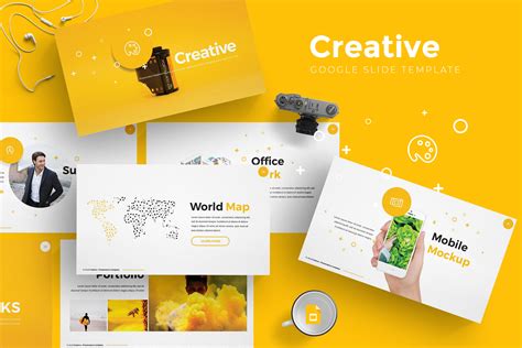 Creative - Google Slide Template | Presentation Templates ~ Creative Market