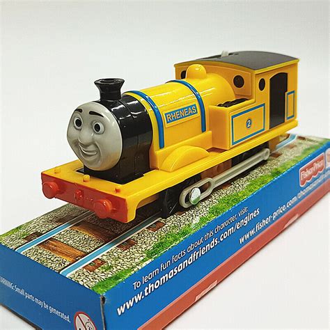 NIB TRACKMASTER THOMAS & FREINDS MOTORIZED BATTERY TRAIN -YELLOW RHENEAS HEAD | eBay