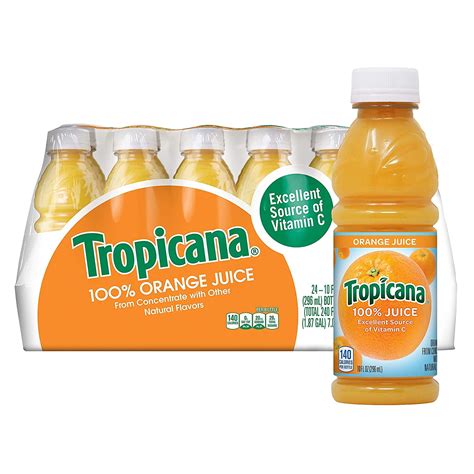 Tropicana Orange Juice, 10 Ounce Bottles (Pack of 24) - Walmart.com