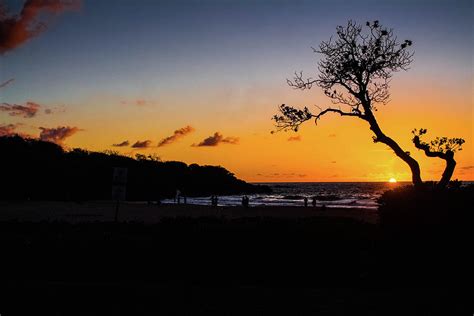 Hapuna Beach Sunset Photograph by David Creagh - Fine Art America