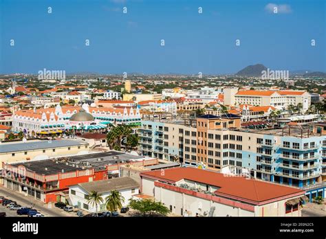 Aerial view of Oranjestad, Aruba Stock Photo - Alamy