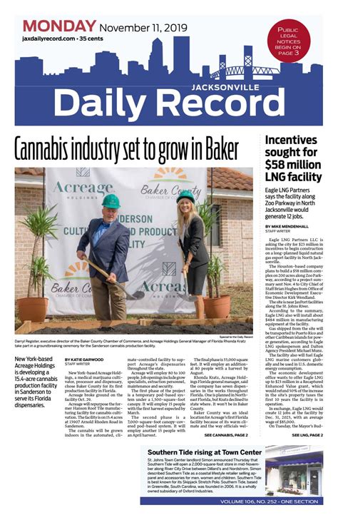 Jacksonville Daily Record 11/11/19 by Daily Record & Observer LLC - Issuu