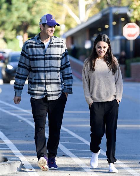 Mila Kunis and Ashton Kutcher - Out in Los Angeles 11/13/2022 • CelebMafia