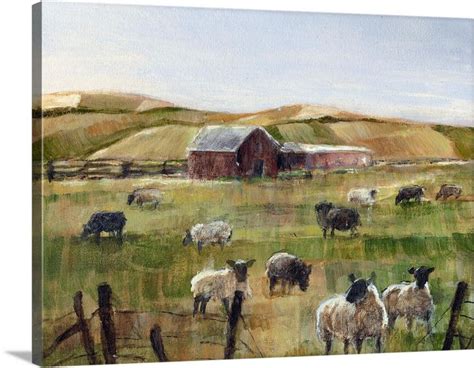 Grazing Sheep II in 2020 | Painting prints, Canvas prints, Painting