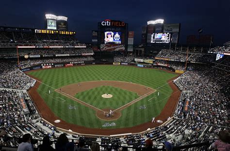 Night scene at Citi Field, home of the New York Mets. | Mlb stadiums ...