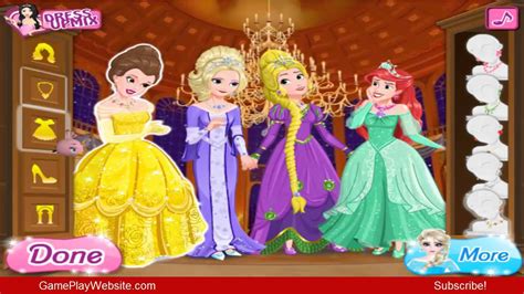 Disney Princess Beauty Pageant Dress-up Online Game - Girl Games - YouTube