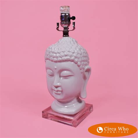 Buddha Lamp on Lucite | Circa Who