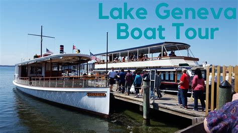 Lake Geneva Wisconsin Boat Tour Highlights #stayhome #travel - YouTube