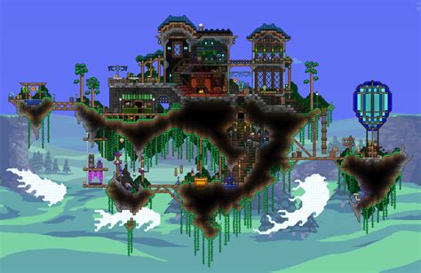 Floating Manor. : r/Terraria