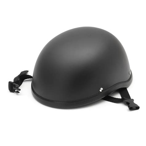 DOT Flat Low Profile Motorcycle Half Helmet Skull Cap Black For Chopper | Walmart Canada