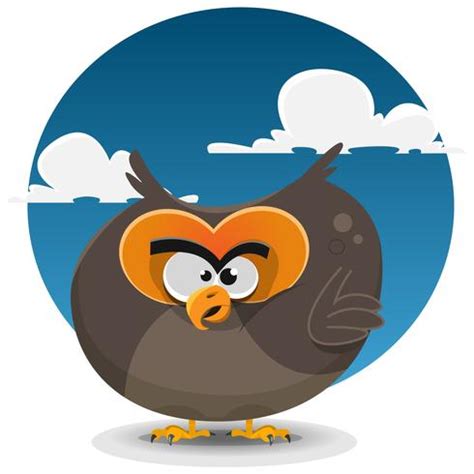 Owl Cartoon Character 269384 Vector Art at Vecteezy