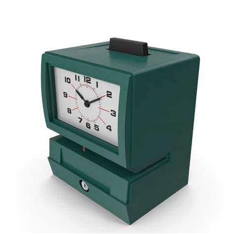 Time Punch Clock, 3D - Envato Elements