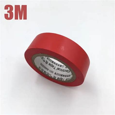 1pcs High Voltage 3M Vinyl Electrical 5 Colors Tape 1500# Leaded PVC Electrical Insulation Tape ...