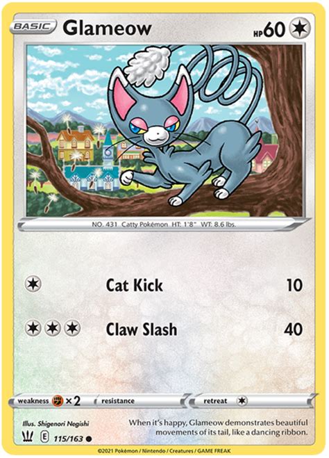 Glameow - Battle Styles #115 Pokemon Card