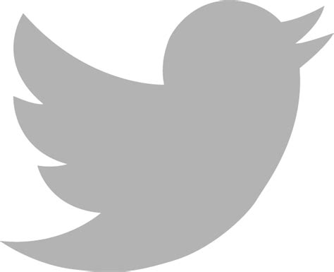 Grey Twitter Vector Icon - [Free Download] - (SVG and PNG)