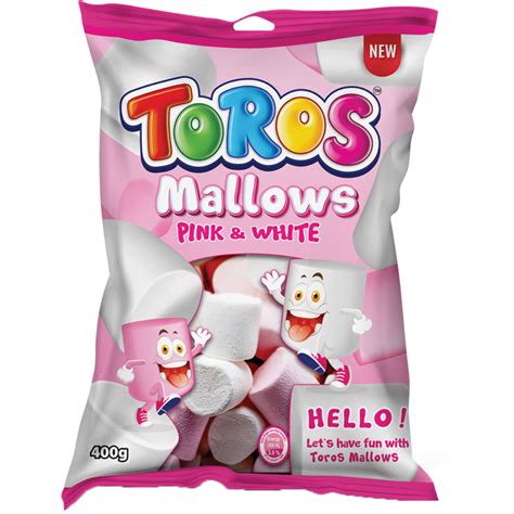Toros Mallows – Pink & White 400g – Brandclub
