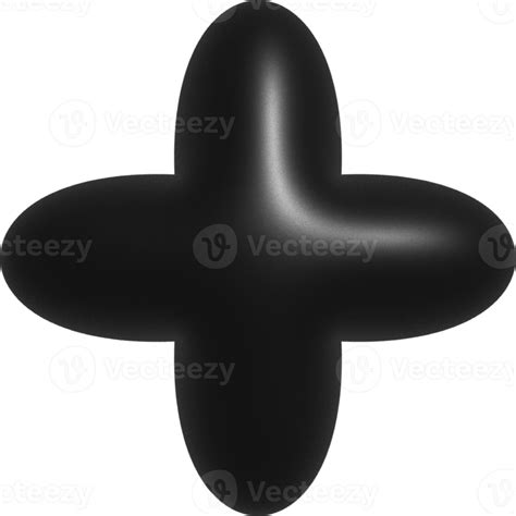 3d black abstract shape decoration 13835582 PNG