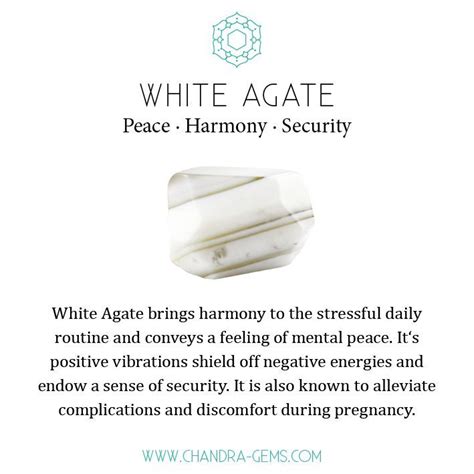 White Agate uses #agate #whiteagate #crystalhealing #crystal # ...