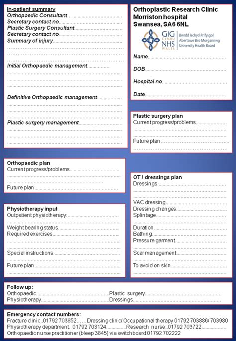 Template used for the personalised patient information leaflet | Download Scientific Diagram