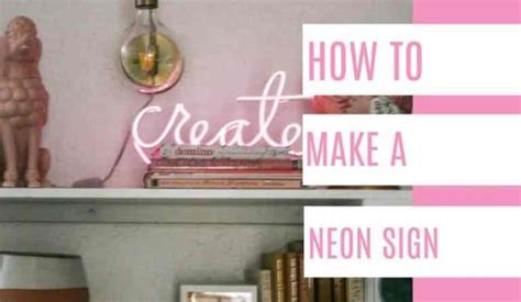 DIY Neon Light Sign - at home with Ashley