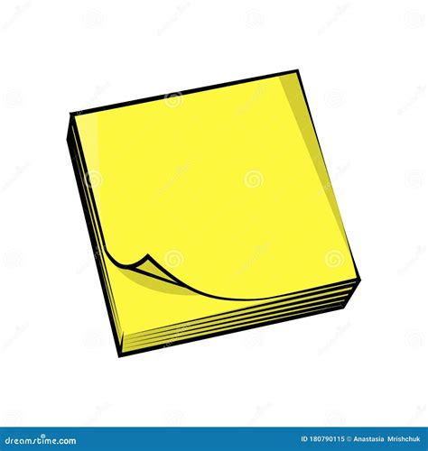 Sticky Notes Logo on a White Background Stock Illustration ...