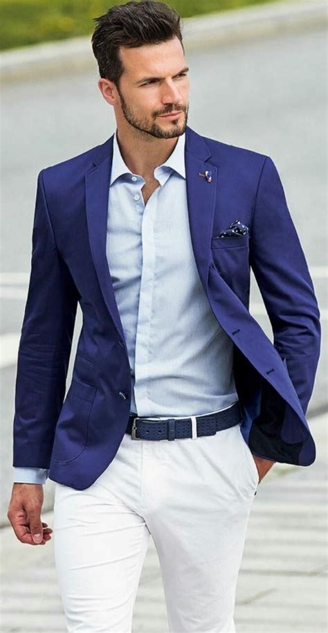 Beach Groom Tuxedos Suit Fit Two Button Slim Spring Party Best Man Evening Casual Men Suits ...