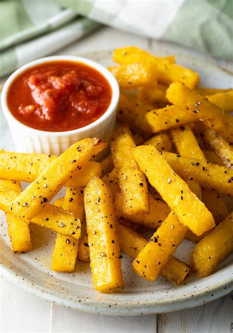 Baked Crispy Polenta Fries Recipe - A Spicy Perspective